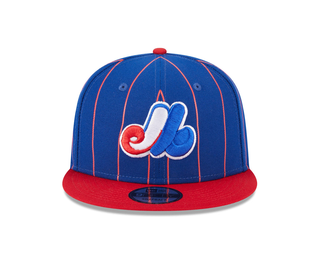 Montreal Expos MLB New Era Men Royal Blue 9Fifty Cooperstown Vintage Pinstripe Snapback product image 4, provided for visual