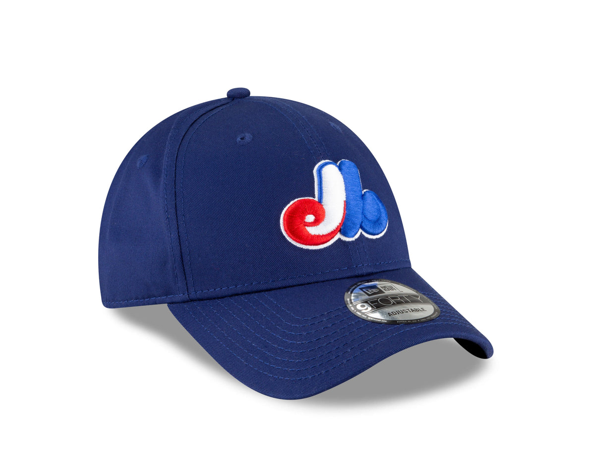 Montreal Expos MLB New Era Men Navy 9Forty The League Adjustable Hat product image 3, provided for visual reference and
