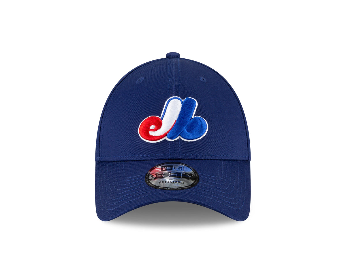Montreal Expos MLB New Era Men Navy 9Forty The League Adjustable Hat product image 4, provided for visual reference and