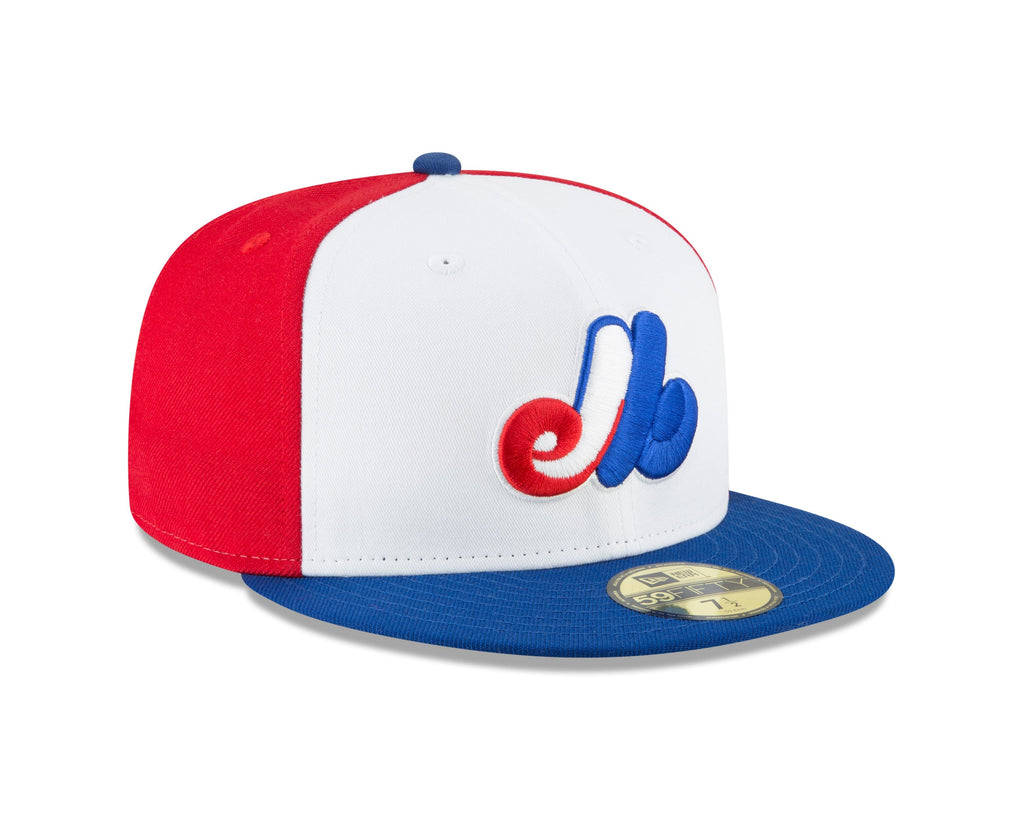 Montreal Expos MLB New Era Men Tricolor 59Fifty 1969-91 Cooperstown Fitted Hat product image 2, provided for visual