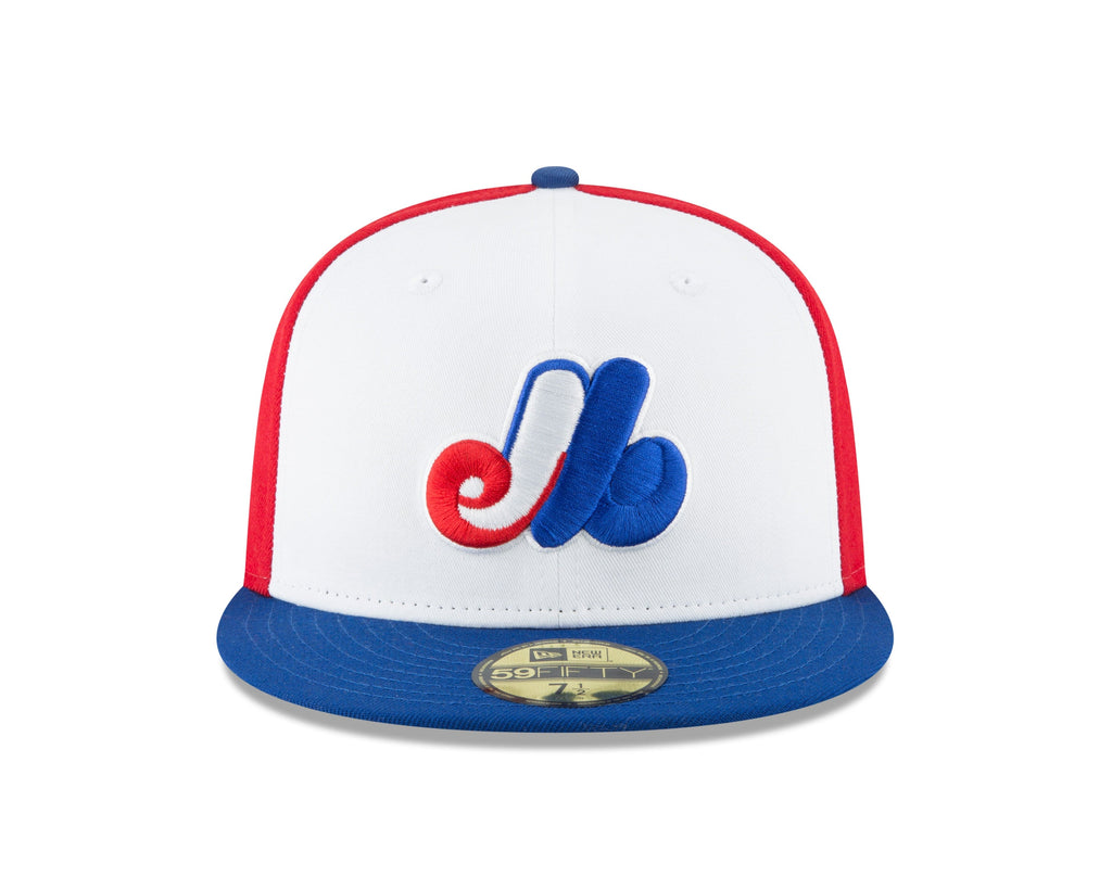 Montreal Expos MLB New Era Men Tricolor 59Fifty Cooperstown Fitted Hat product image 3, provided for visual reference and
