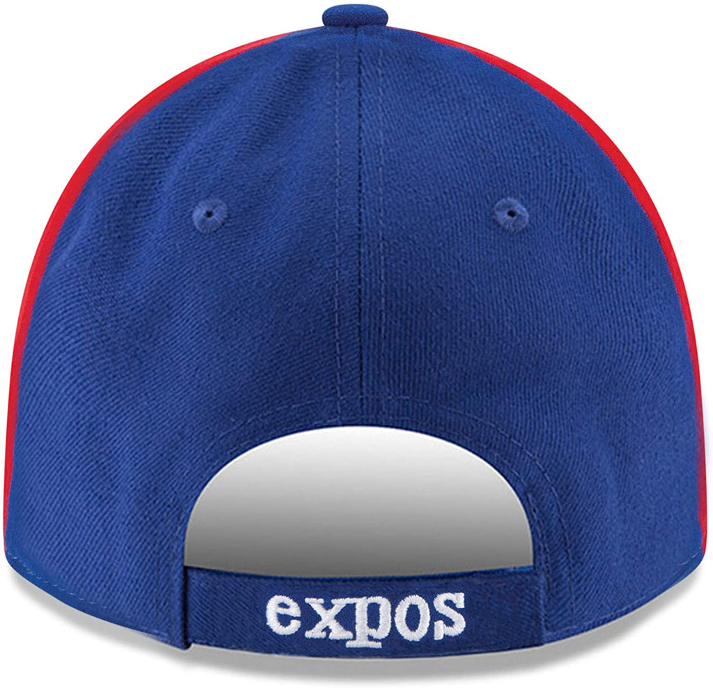 Montreal Expos MLB New Era Men Tricolor 9Forty Pinch Hitter Adjustable Hat product image 2, provided for visual reference