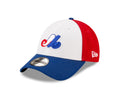 Montreal Expos MLB New Era Youth Tricolor 9Forty Pinch Hitter Adjustable Hat product image 1, provided for visual reference