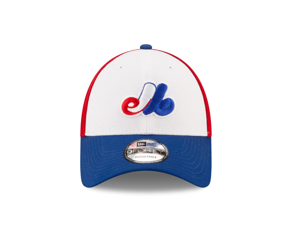 Montreal Expos MLB New Era Youth Tricolor 9Forty Pinch Hitter Adjustable Hat product image 4, provided for visual reference