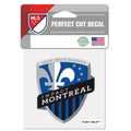 Montreal Impact MLS WinCraft 4x4 Perfect Cut Color Decal product image 1, provided for visual reference and product detail