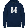 Montreal Royals MiLB Bulletin Men Navy Express Twill Logo Hoodie product image 1, provided for visual reference and product