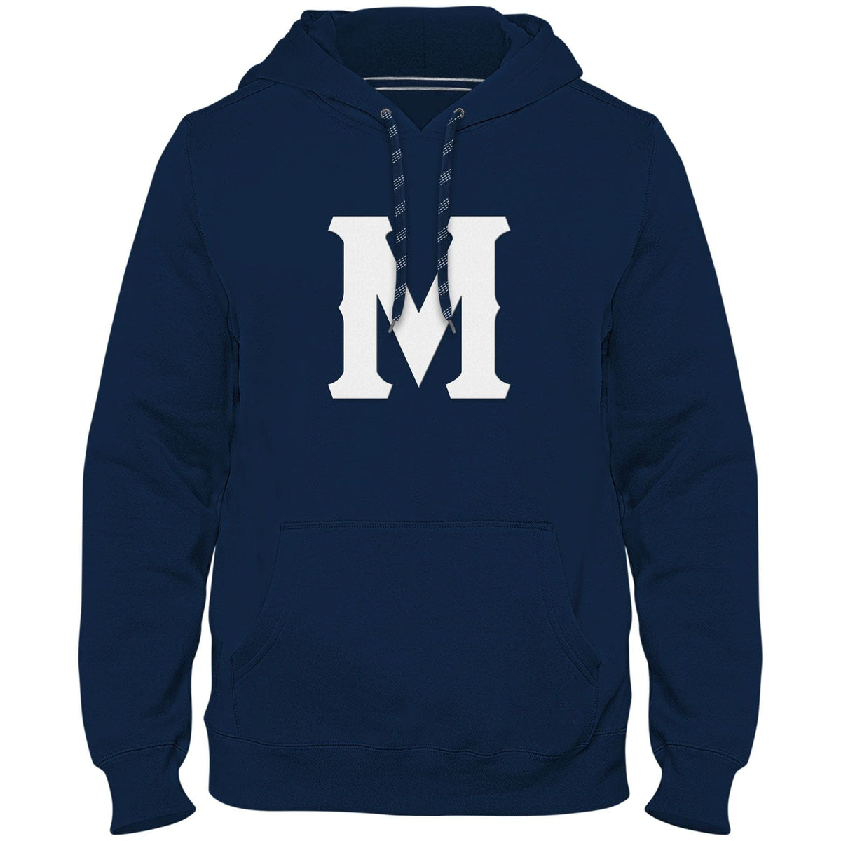 Montreal Royals MiLB Bulletin Men Navy Express Twill Logo Hoodie product image 1, provided for visual reference and product