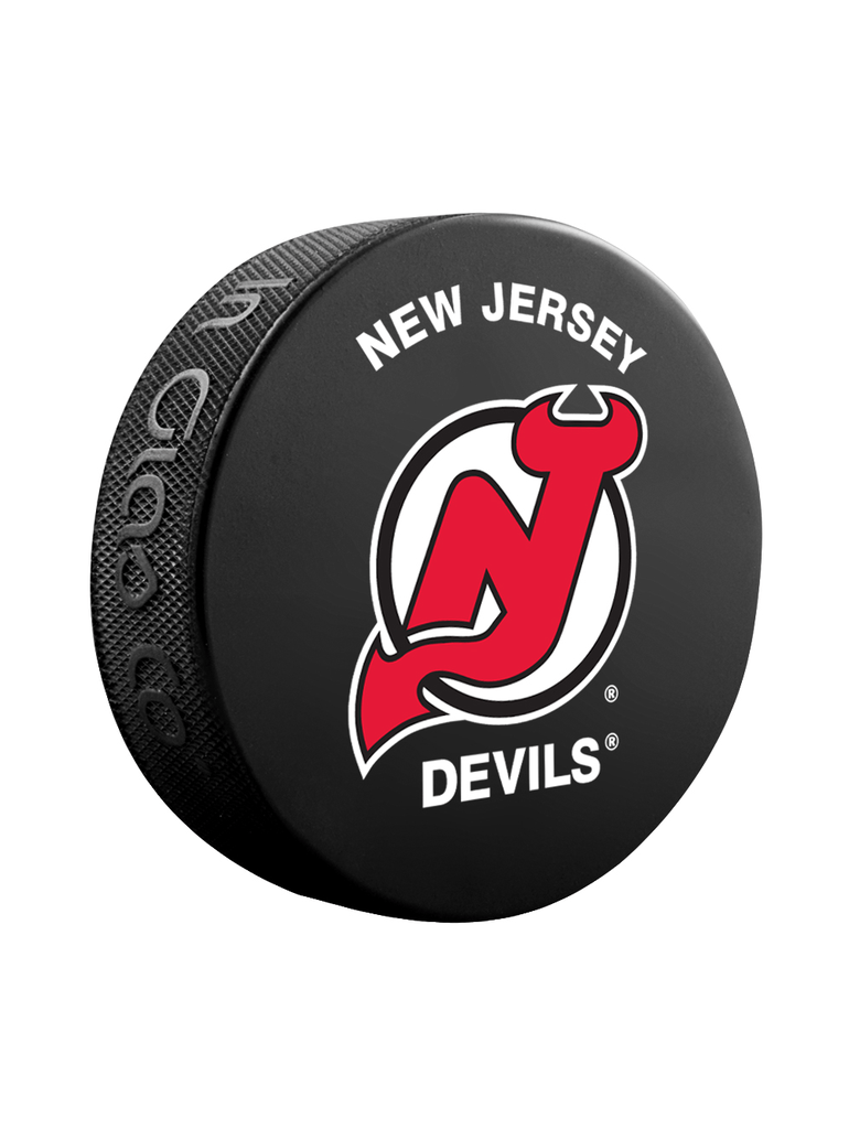 New Jersey Devils NHL Inglasco Basic Souvenir Hockey Puck product image 1, provided for visual reference and product detail