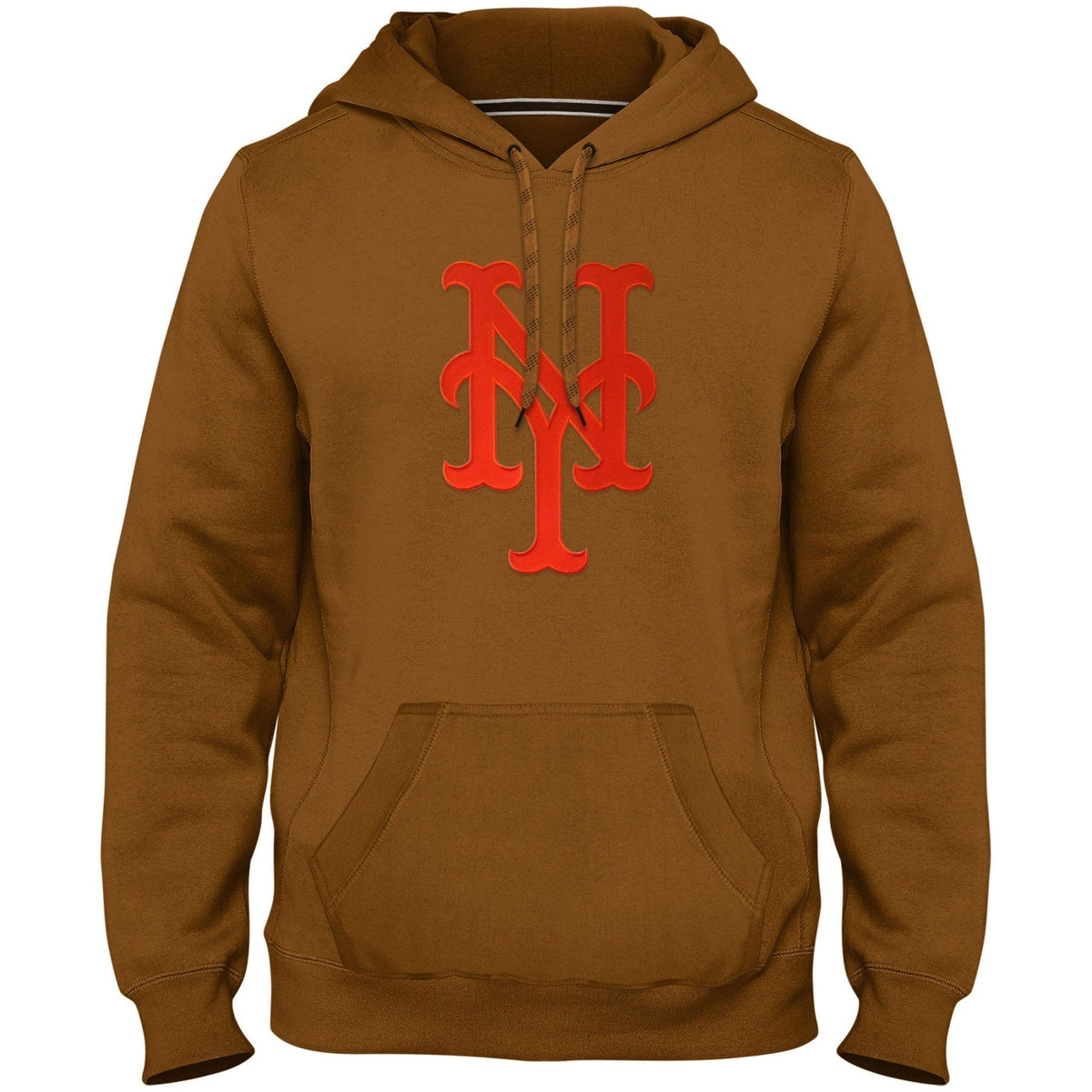 New York Mets MLB Bulletin Men Dune Express Twill Logo Hoodie product image 1, provided for visual reference and product