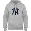 New York Yankees MLB Bulletin Men Athletic Grey Express Twill Logo Hoodie product image 1, provided for visual reference and