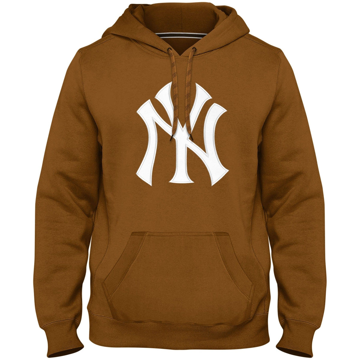 New York Yankees MLB Bulletin Men Dune Express Twill Logo Hoodie product image 1, provided for visual reference and product
