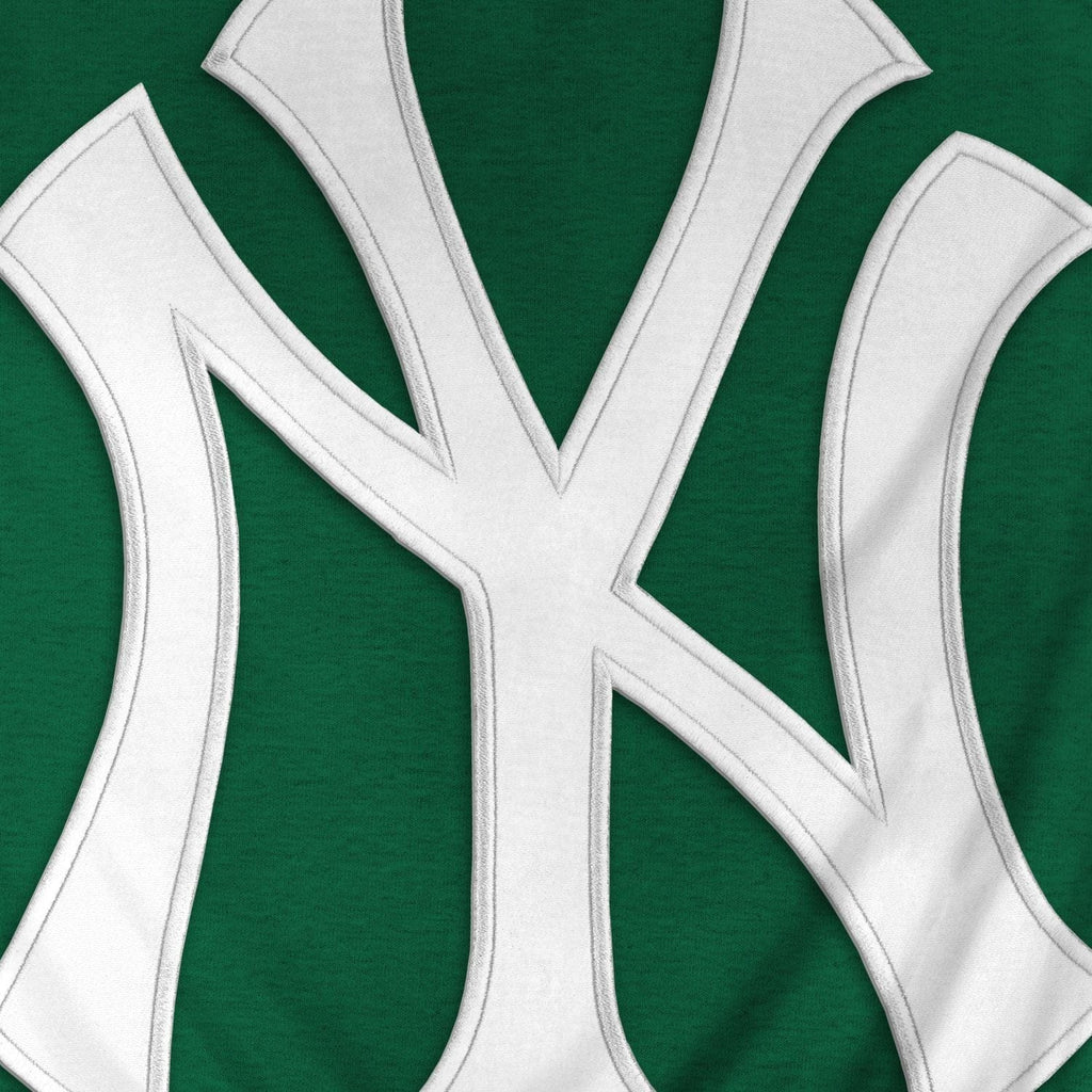 New York Yankees MLB Bulletin Men Green Express Twill Logo Hoodie product image 3, provided for visual reference and product