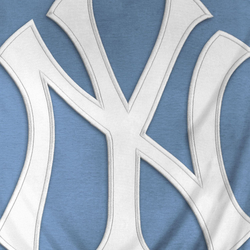 New York Yankees MLB Bulletin Men Light Blue Express Twill Logo Hoodie product image 3, provided for visual reference and