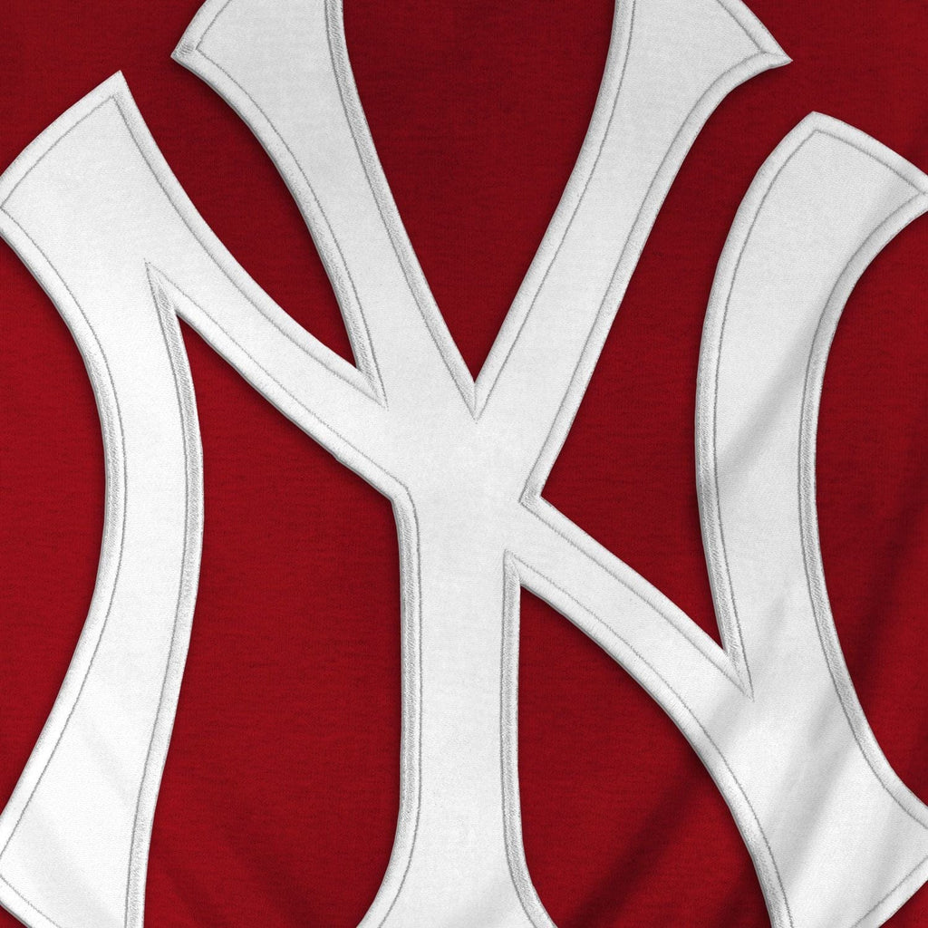 New York Yankees MLB Bulletin Men Red Express Twill Logo Hoodie product image 3, provided for visual reference and product