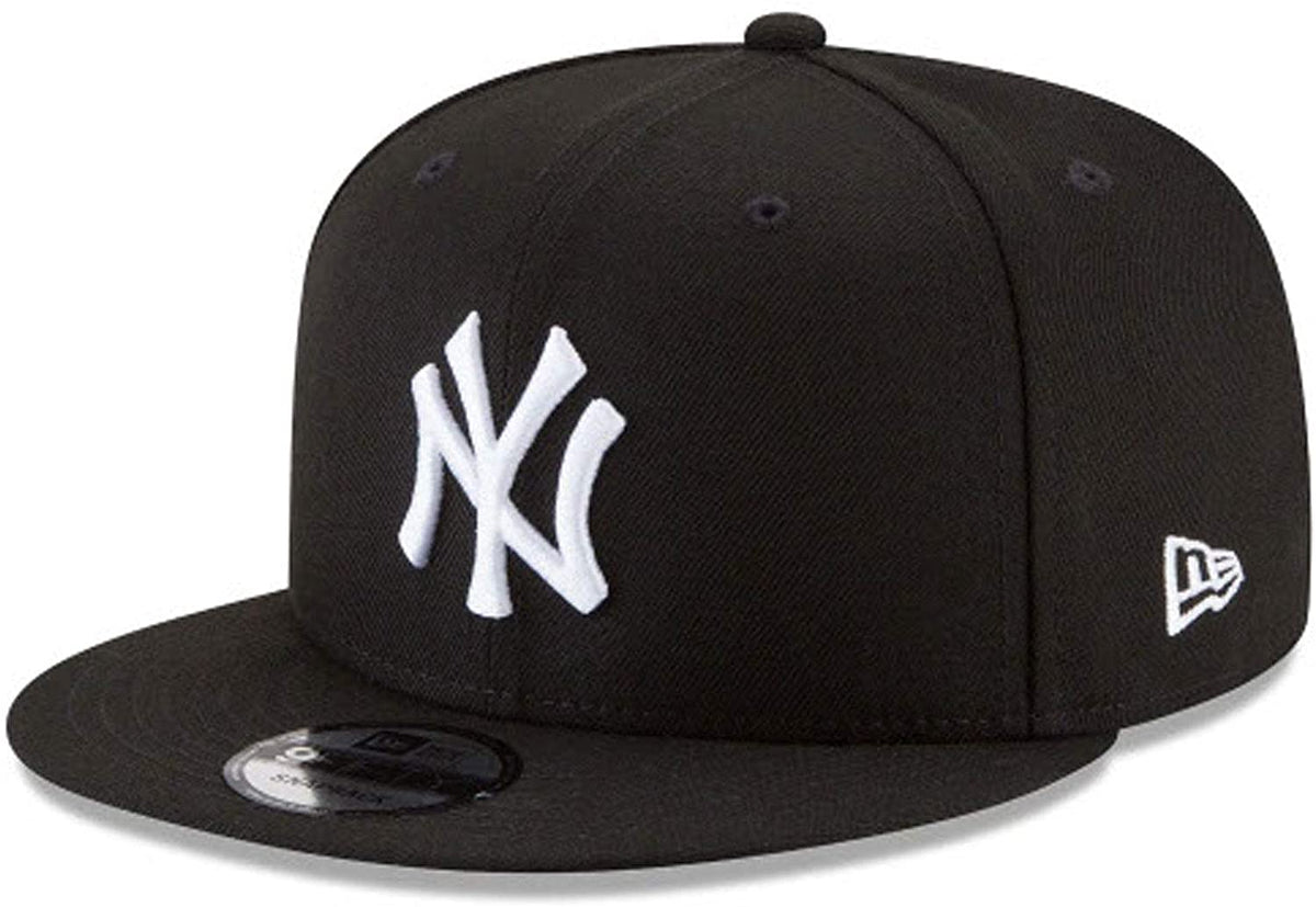 New York Yankees MLB New Era Men 9Fifty Black/White Basic Snapback product image 1, provided for visual reference and