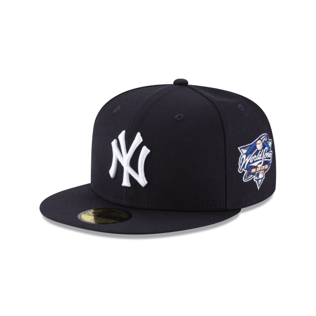 New York Yankees MLB New Era Men Navy 59Fifty 2000 World Series Fitted Hat product image 1, provided for visual reference