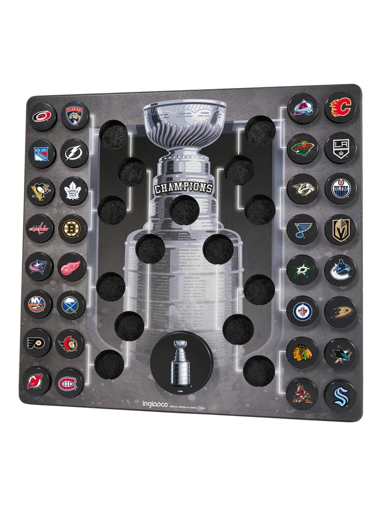 NHL Inglasco Official Stanley Cup Bracket Mini Puck Wall Plaque product image 1, provided for visual reference and product
