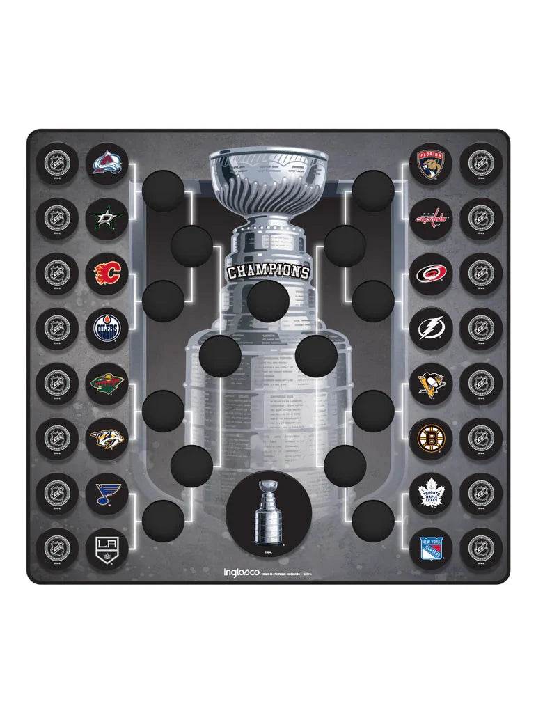 NHL Inglasco Official Stanley Cup Bracket Mini Puck Wall Plaque product image 3, provided for visual reference and product