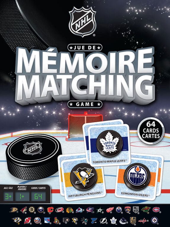 NHL Masterpieces Hockey Teams Matching Game product image 2, provided for visual reference and product detail review