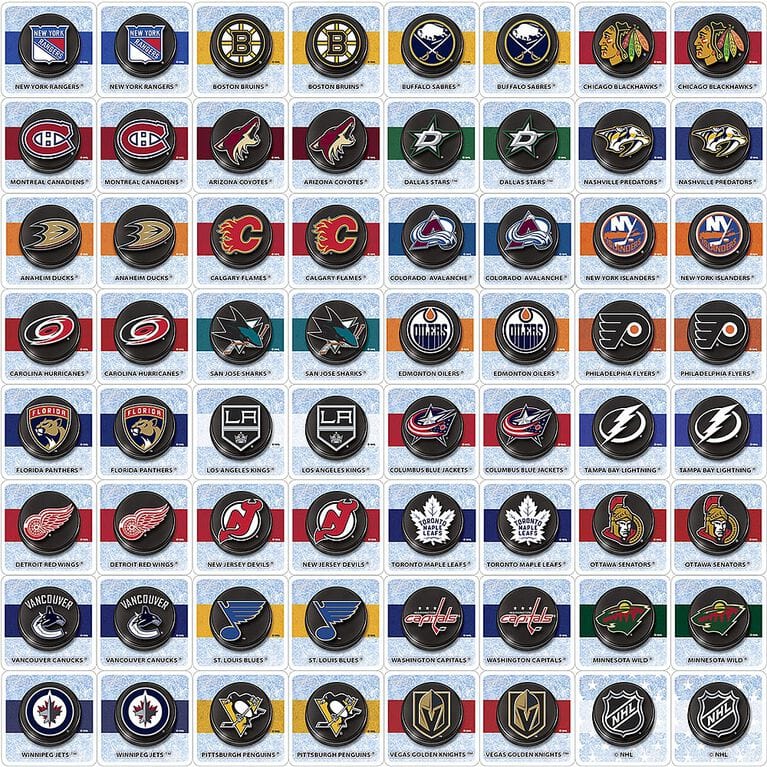 NHL Masterpieces Hockey Teams Matching Game product image 3, provided for visual reference and product detail review