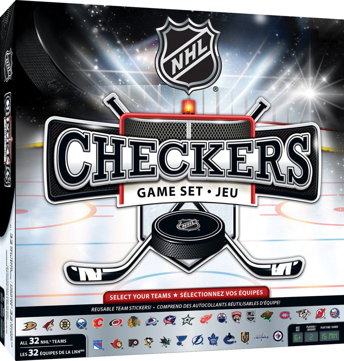 NHL Masterpieces League Checkers Game product image 1, provided for visual reference and product detail review