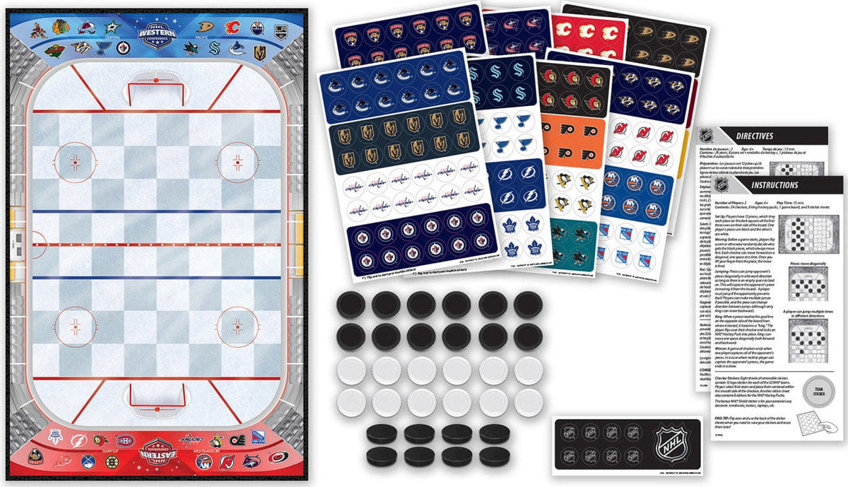 NHL Masterpieces League Checkers Game product image 3, provided for visual reference and product detail review