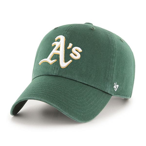 Oakland Athletics MLB 47 Brand Men Green Clean Up Adjustable Hat product image 1, provided for visual reference and product