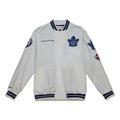 Toronto Maple Leafs NHL Mitchell & Ness Men’s White City Collection Lightweight Satin Jacket product image 1, provided for