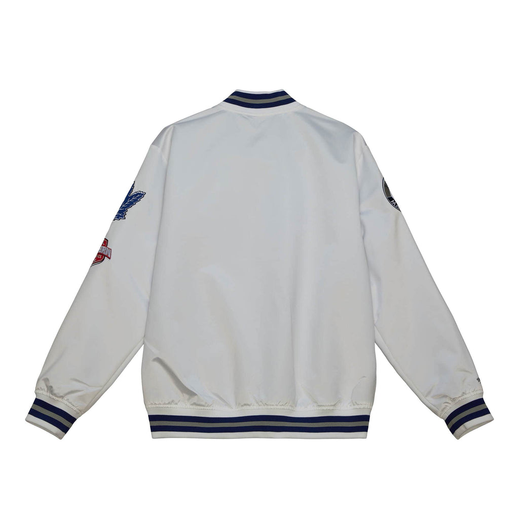 Toronto Maple Leafs NHL Mitchell & Ness Men’s White City Collection Lightweight Satin Jacket product image 2, provided for