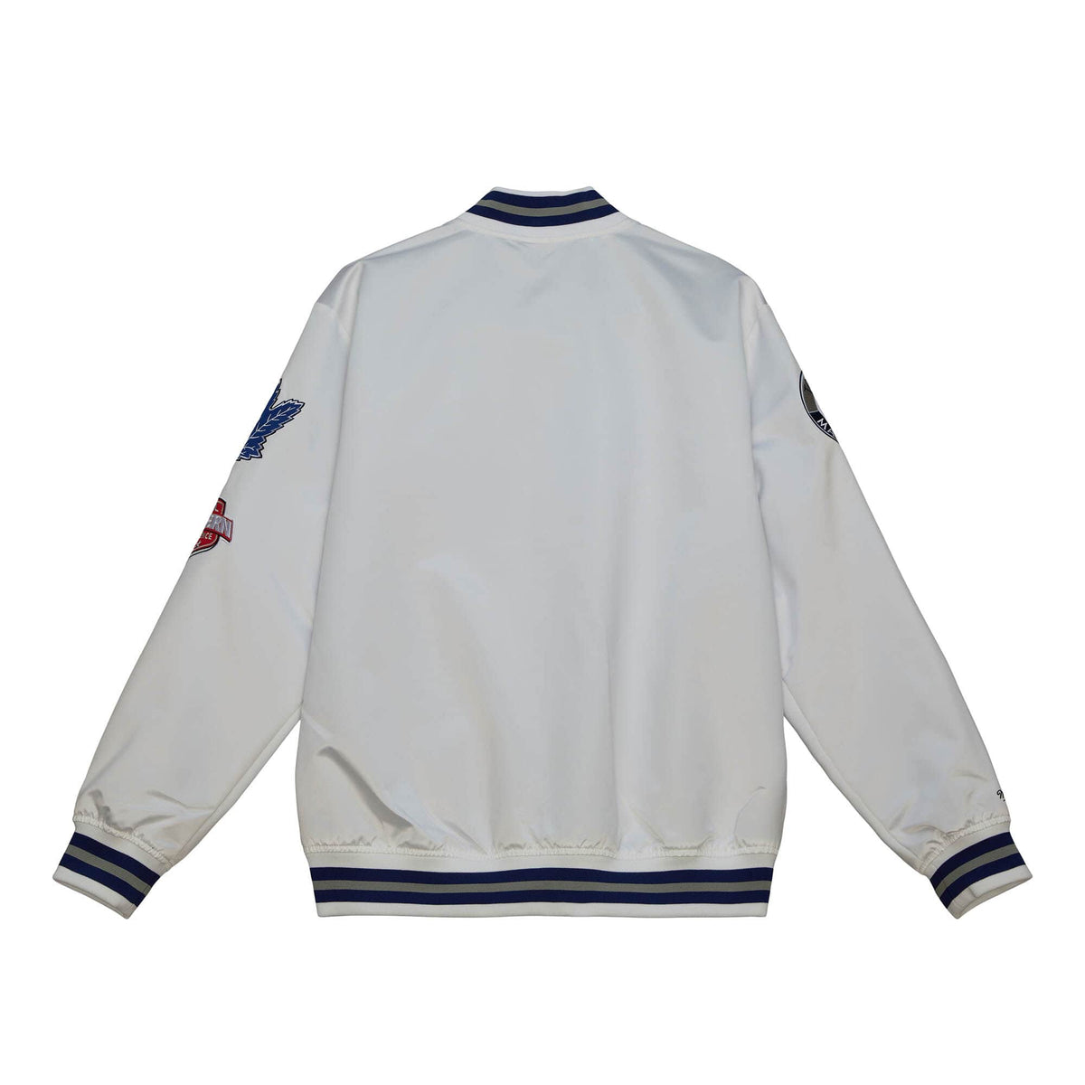 Toronto Maple Leafs NHL Mitchell & Ness Men’s White City Collection Lightweight Satin Jacket product image 2, provided for