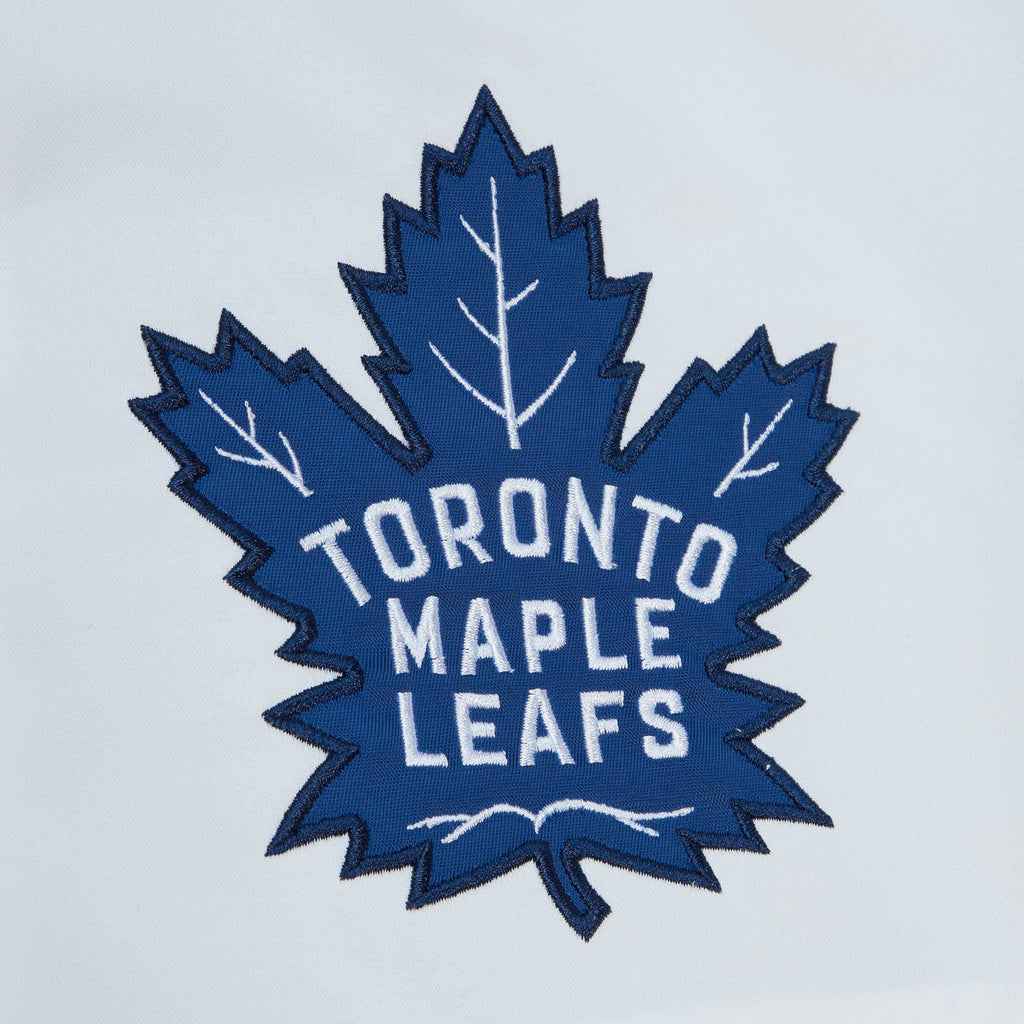 Toronto Maple Leafs NHL Mitchell & Ness Men’s White City Collection Lightweight Satin Jacket product image 3, provided for