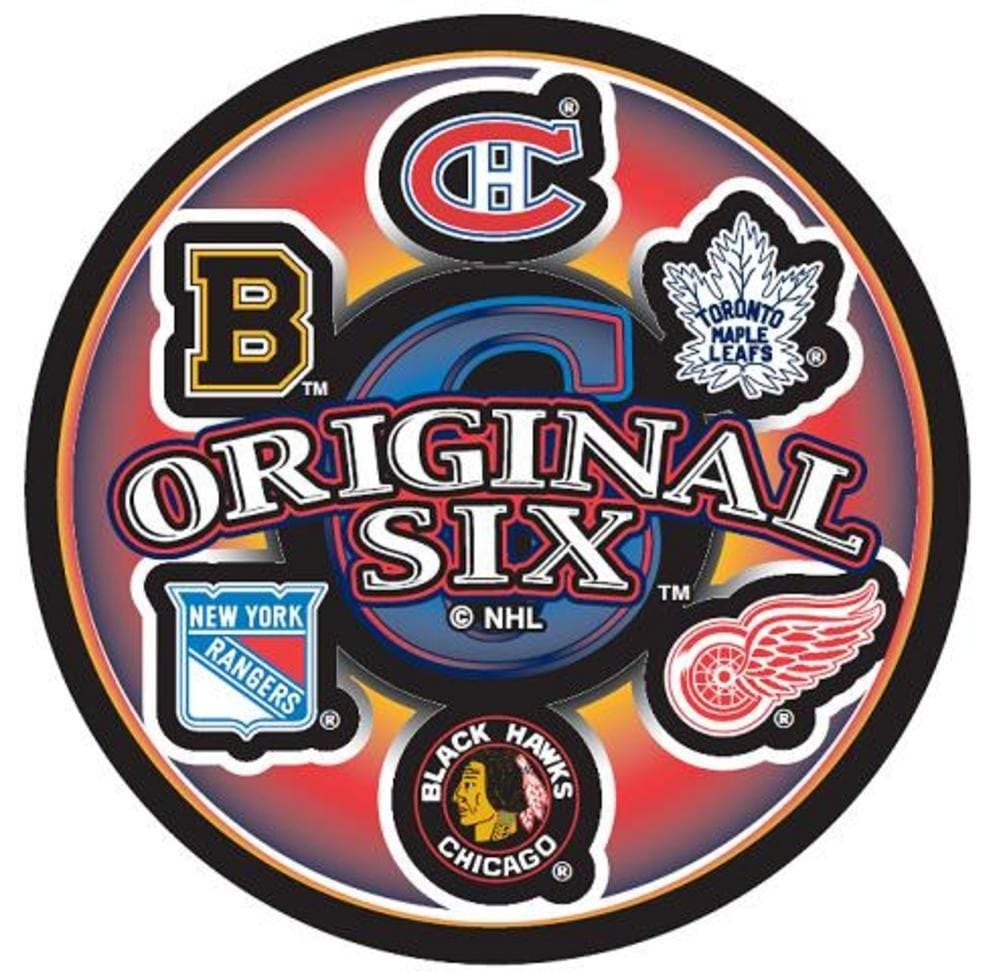 Original Six NHL Inglasco Retro Hockey Puck product image 1, provided for visual reference and product detail review