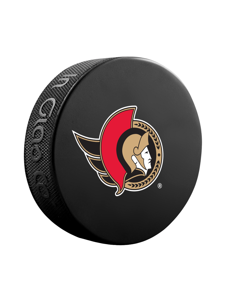 Ottawa Senators NHL Inglasco Basic Souvenir Hockey Puck product image 1, provided for visual reference and product detail