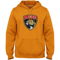 Florida Panthers NHL Bulletin Men Gold Express Twill Logo Hoodie product image 1, provided for visual reference and product