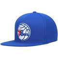Philadelphia 76ers NBA Mitchell & Ness Men Blue Team Ground Snapback product image 1, provided for visual reference and