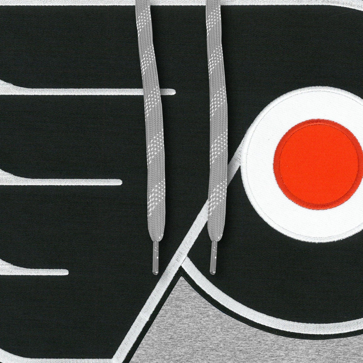 Philadelphia Flyers NHL Bulletin Men Athletic Grey Express Twill Logo Hoodie product image 3, provided for visual reference