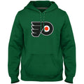Philadelphia Flyers NHL Bulletin Men Green Express Twill Logo Hoodie product image 1, provided for visual reference and