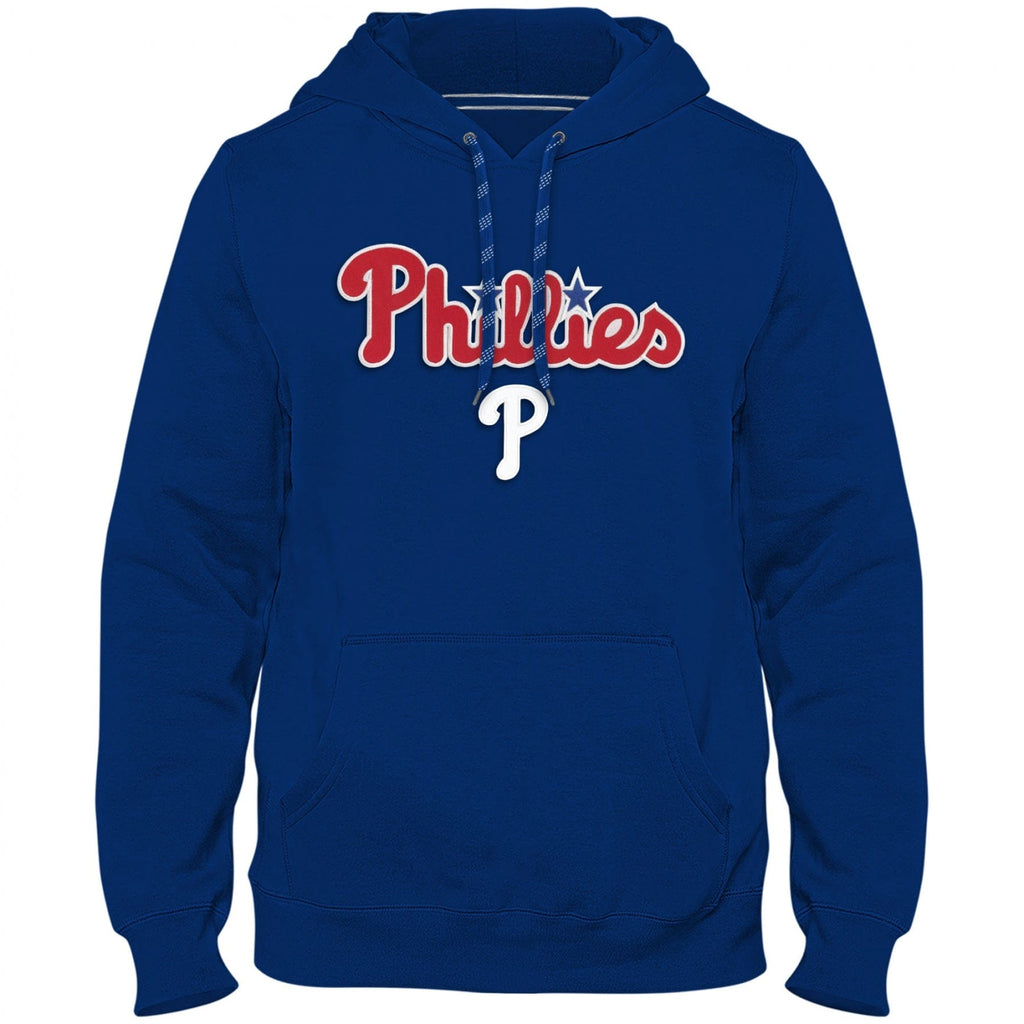 Philadelphia Phillies MLB Bulletin Men Royal Blue Home Field Twill Logo Hoodie product image 1, provided for visual