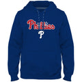 Philadelphia Phillies MLB Bulletin Men Royal Blue Home Field Twill Logo Hoodie product image 1, provided for visual