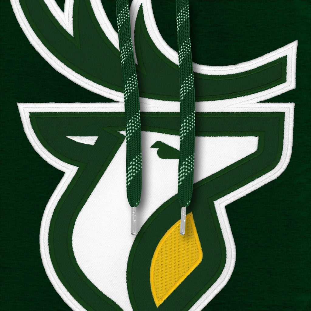 Edmonton Elks CFL Bulletin Men Forest Green Express Twill Logo Hoodie product image 2, provided for visual reference and