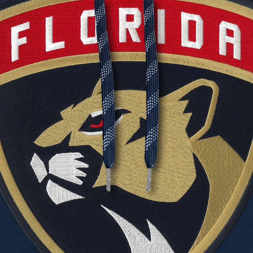 Florida Panthers NHL Bulletin Men Navy Express Twill Logo Hoodie product image 2, provided for visual reference and product