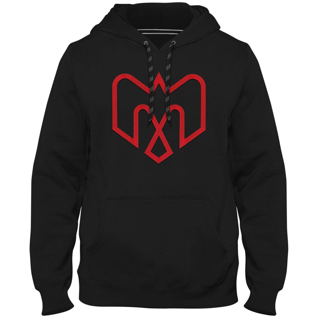 Montreal Alouettes CFL Bulletin Men Black Express Twill Logo Hoodie product image 1, provided for visual reference and