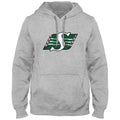 Saskatchewan Roughriders CFL Bulletin Men Athletic Grey Express Twill Logo Hoodie product image 1, provided for visual