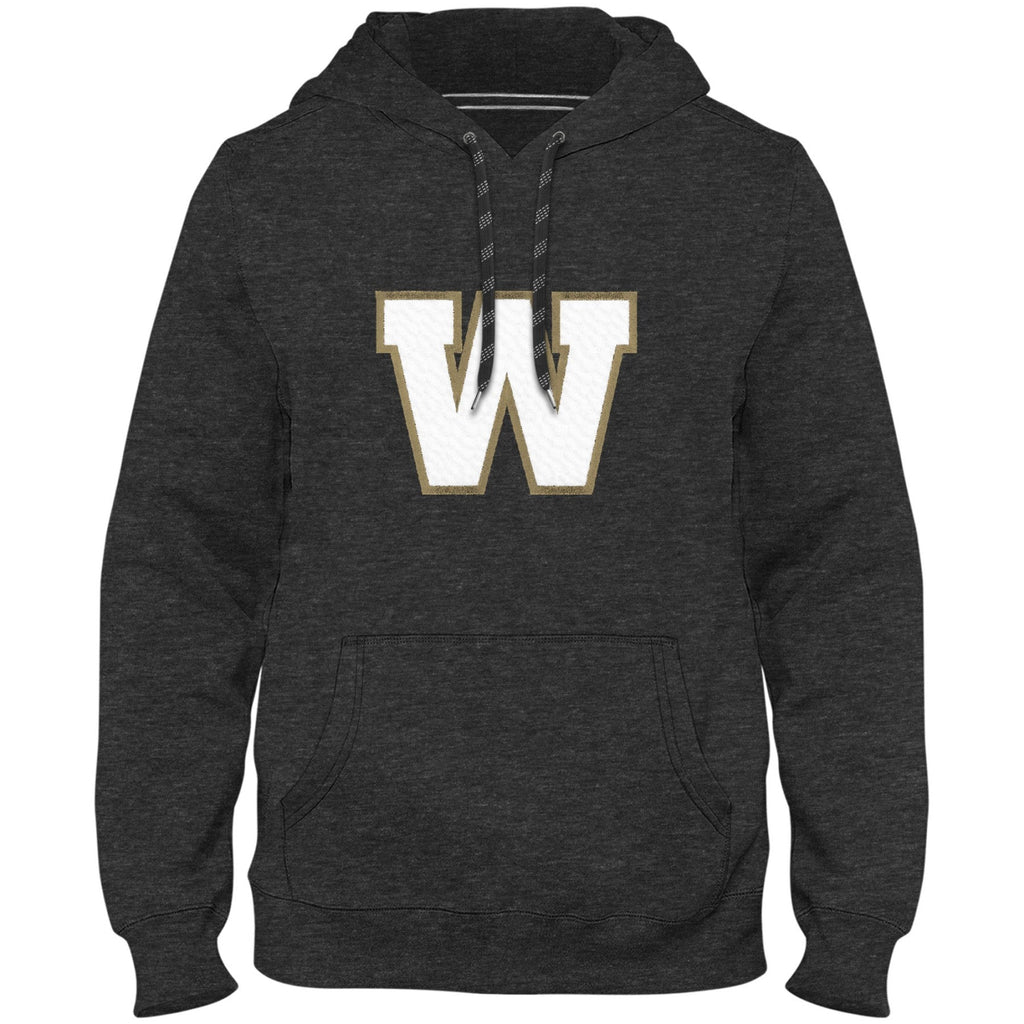 Winnipeg Blue Bombers CFL Bulletin Men Charcoal Express Twill Logo Hoodie product image 1, provided for visual reference and