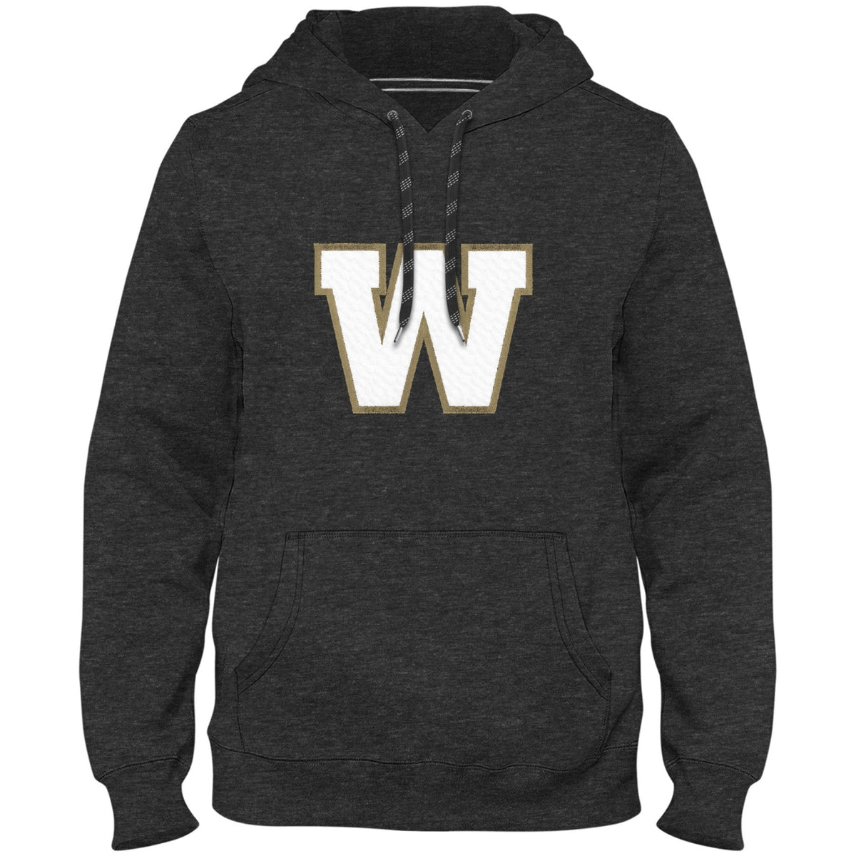 Winnipeg Blue Bombers CFL Bulletin Men Charcoal Express Twill Logo Hoodie product image 1, provided for visual reference and