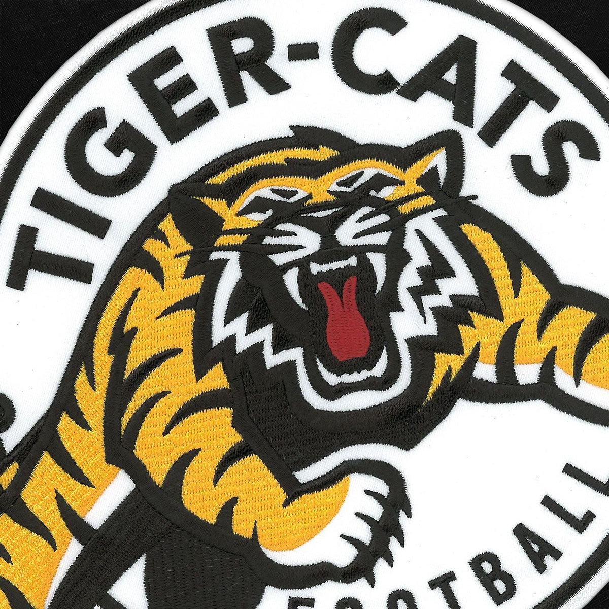 Hamilton Tiger-Cats CFL Bulletin Men Black Express Twill Logo Hoodie product image 3, provided for visual reference and