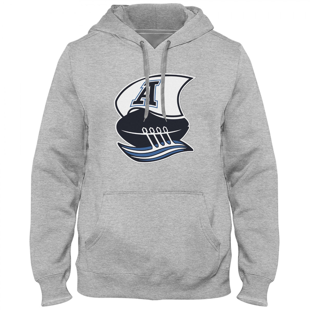 Toronto Argonauts CFL Bulletin Men Athletic Grey Express Twill Logo Hoodie product image 1, provided for visual reference