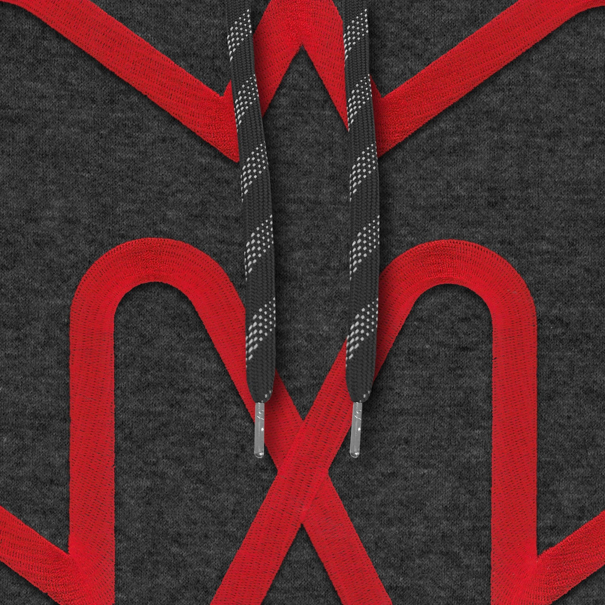 Montreal Alouettes CFL Bulletin Men Charcoal Express Twill Logo Hoodie product image 3, provided for visual reference and