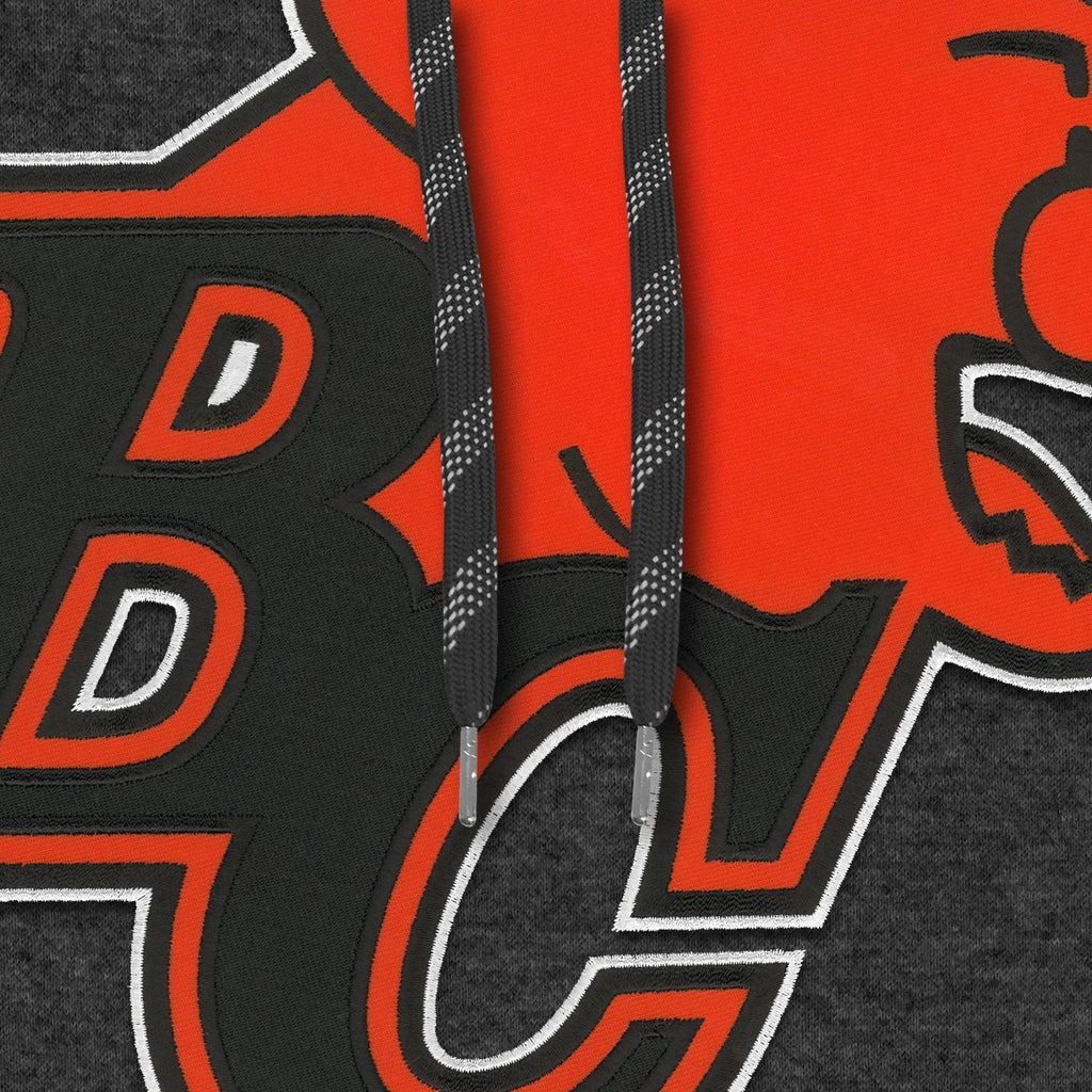 B.C Lions CFL Bulletin Men Charcoal Express Twill Logo Hoodie product image 3, provided for visual reference and product