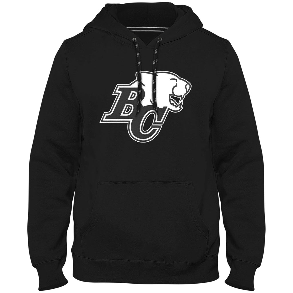 B.C Lions CFL Bulletin Men Black Shadow Express Twill Logo Hoodie product image 1, provided for visual reference and product